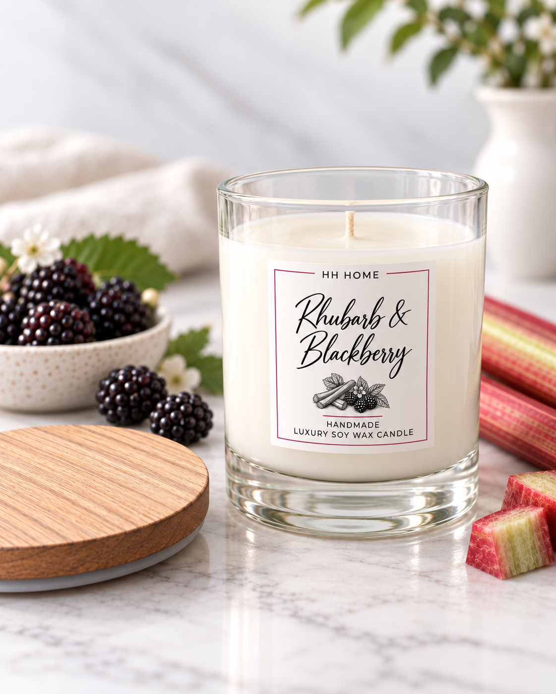 Rhubarb & Blackberry Candle