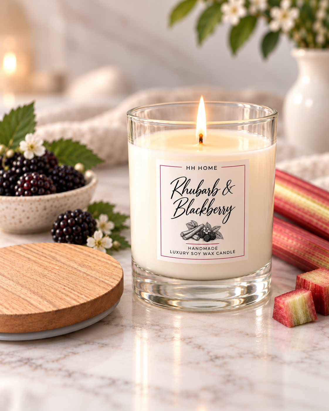 Rhubarb & Blackberry Candle